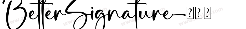 BetterSignature字体转换