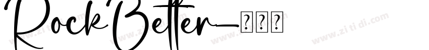 RockBetter字体转换