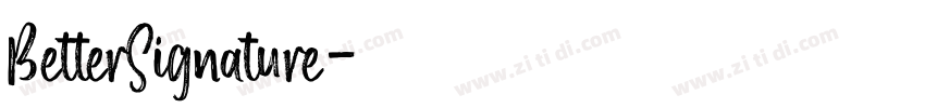 BetterSignature字体转换