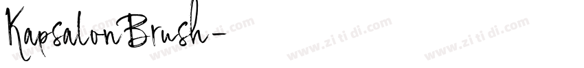 KapsalonBrush字体转换