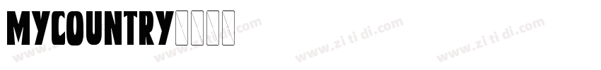 MyCountry字体转换