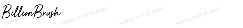 BillionBrush字体转换