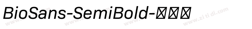 BioSans-SemiBold字体转换
