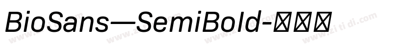 BioSans—SemiBoId字体转换
