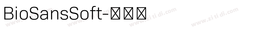 BioSansSoft字体转换