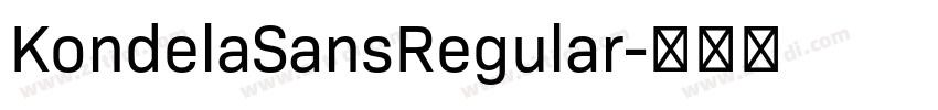 KondelaSansRegular字体转换