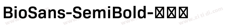 BioSans-SemiBold字体转换