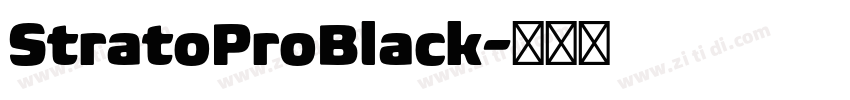 StratoProBlack字体转换