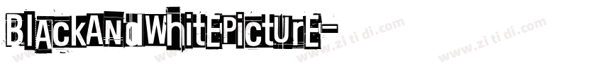 BlackAndWhitePicture字体转换
