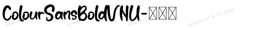 ColourSansBoldVNU字体转换