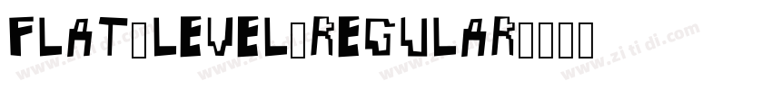Flat_Level_Regular字体转换