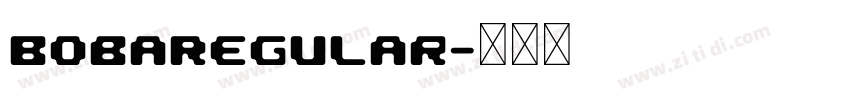 BobaRegular字体转换