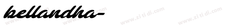 bellandha字体转换