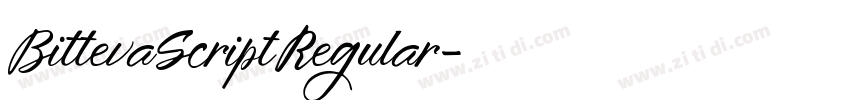 BittevaScriptRegular字体转换 BittevaScriptRegular字体转换