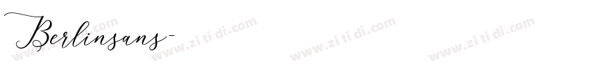Berlinsans字体转换
