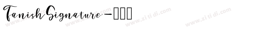 FanishSignature字体转换