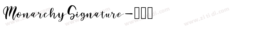 MonarchySignature字体转换