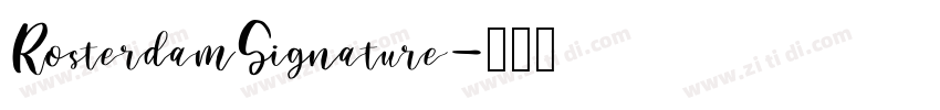 RosterdamSignature字体转换