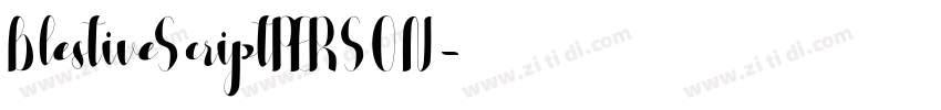 BlestiveScriptPERSON字体转换