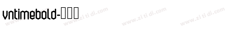 vntimebold字体转换