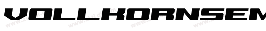 VollkornSemiBoldItal字体转换