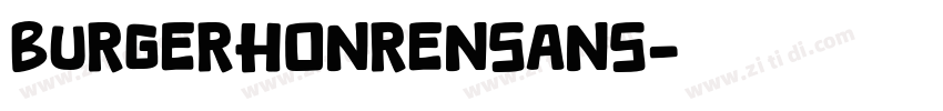 BurgerHonrenSans字体转换
