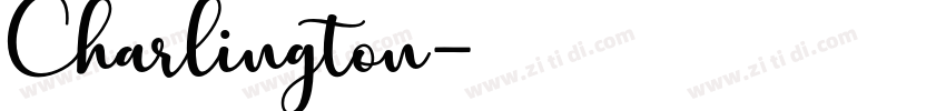 Charlington字体转换