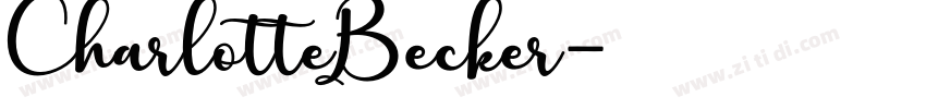 CharlotteBecker字体转换