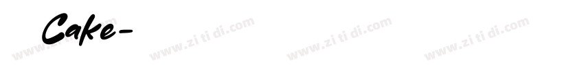 多乐滋Cake字体转换