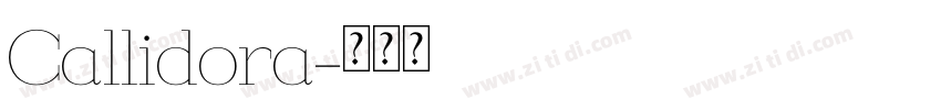 Callidora字体转换