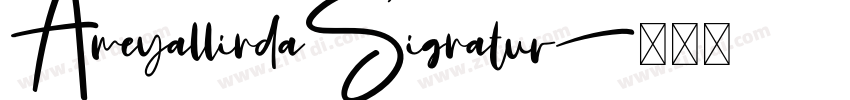 AmeyallindaSignatur字体转换