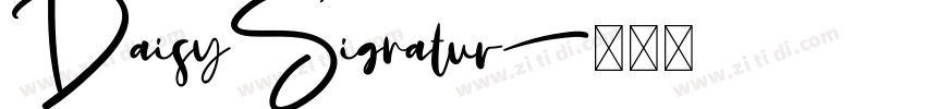 DaisySignatur字体转换