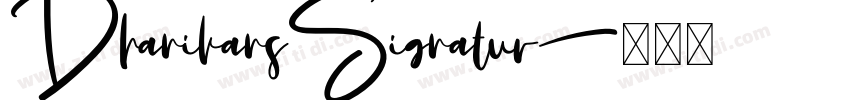 DhanikansSignatur字体转换