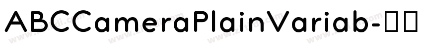 ABCCameraPlainVariab字体转换