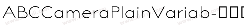 ABCCameraPlainVariab字体转换