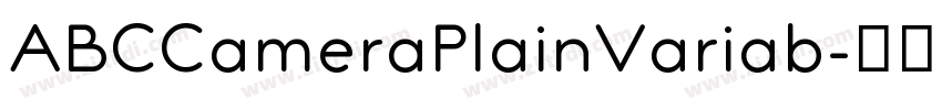 ABCCameraPlainVariab字体转换