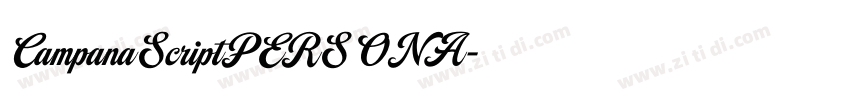 CampanaScriptPERSONA字体转换