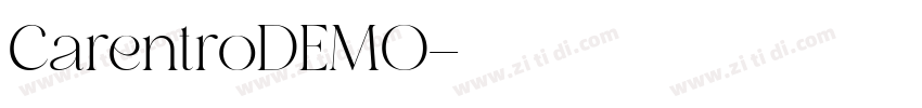 CarentroDEMO字体转换