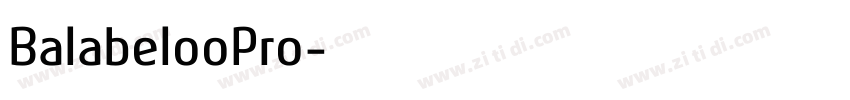 BalabelooPro字体转换