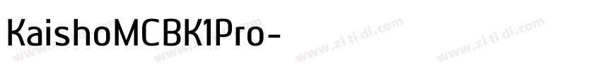 KaishoMCBK1Pro字体转换