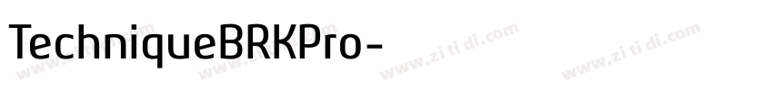 TechniqueBRKPro字体转换