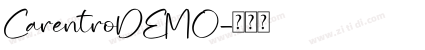 CarentroDEMO字体转换