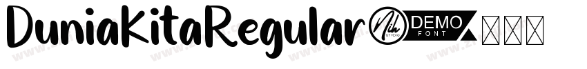 DuniaKitaRegular字体转换