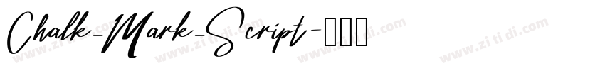 Chalk_Mark_Script字体转换