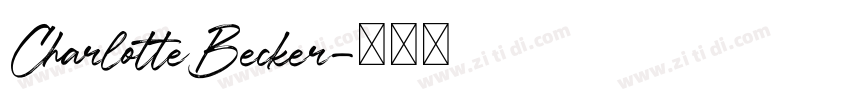 CharlotteBecker字体转换