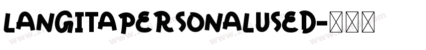 LangitaPersonalUsed字体转换