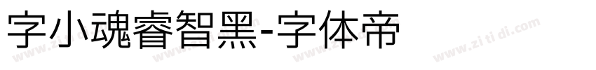 字小魂睿智黑字体转换