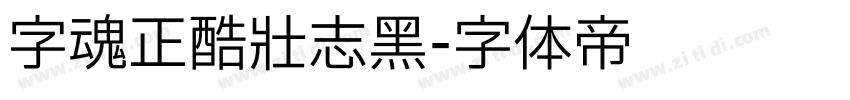 字魂正酷壮志黑字体转换