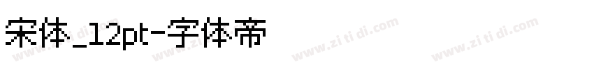 宋体_12pt字体转换