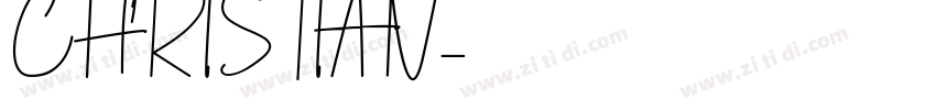 CHRISTIAN字体转换